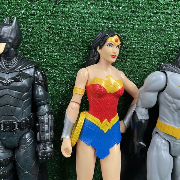 Justice League Action Figures 12" Lot 5 Batman Superman Robin Wonder Woman Flash - Picture 5 of 12